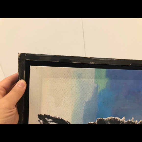 Urban Barn Printed Cat on Canvas Frame - Picture 6 of 7